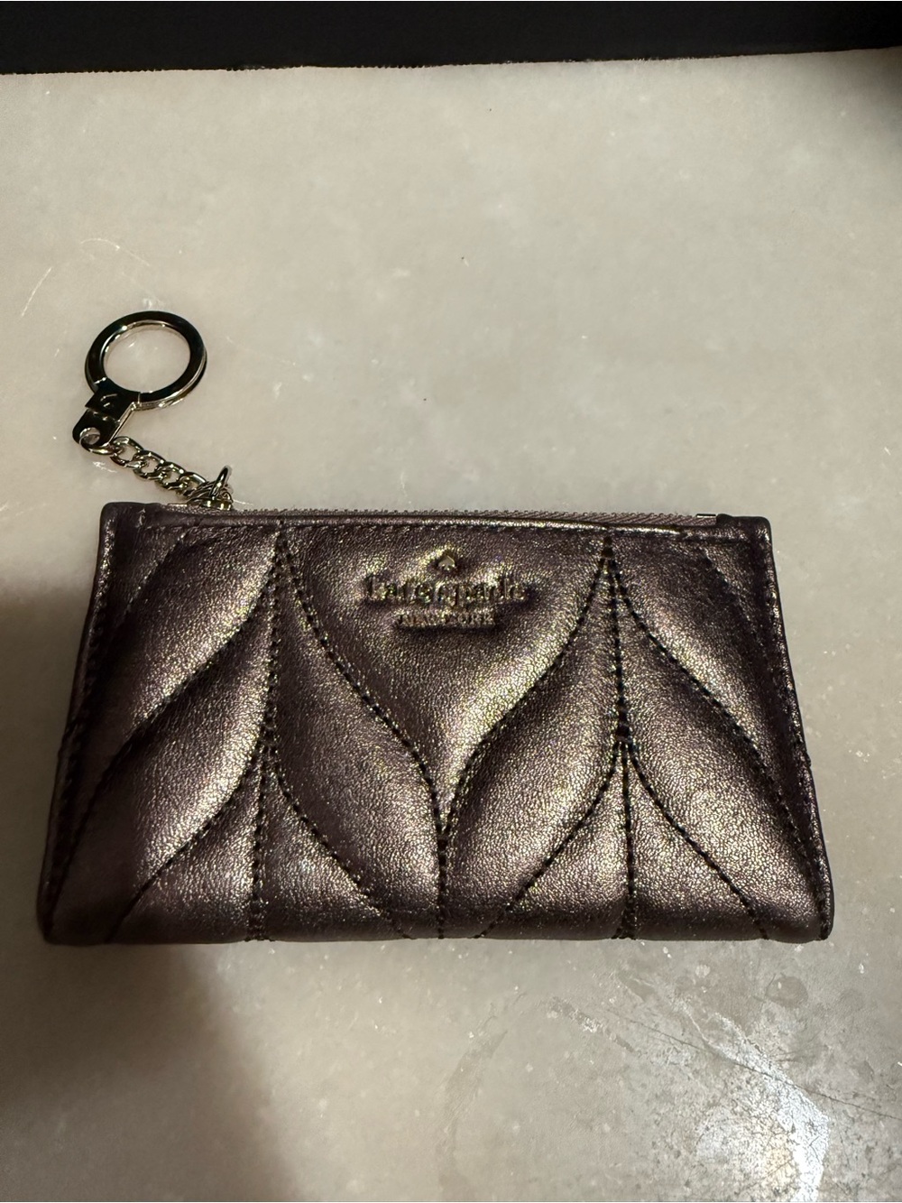 Kate Spade Briar Lane Quilted Mikey Wallet Keychain